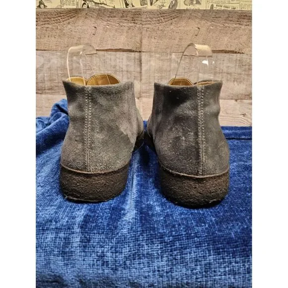 Fendi Men Leather Shoes Sneakers Calf Blue Gray EU 39 US 6.5 7 - Picture 4 of 9